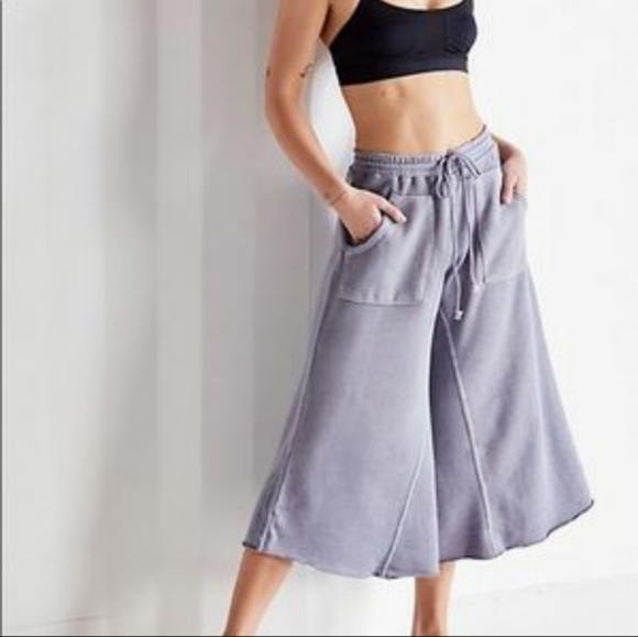 Free People Pants - Free People Movement Wide Leg Ventura Sweatpants Women’s Small Purple Drawstring